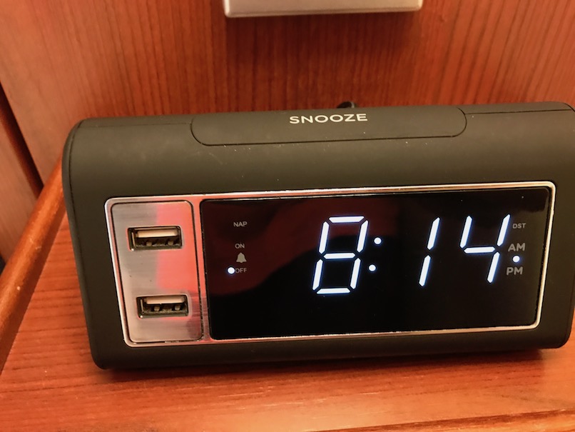 USB Clock radio for charging iPhone, Android - Disney Fantasy 